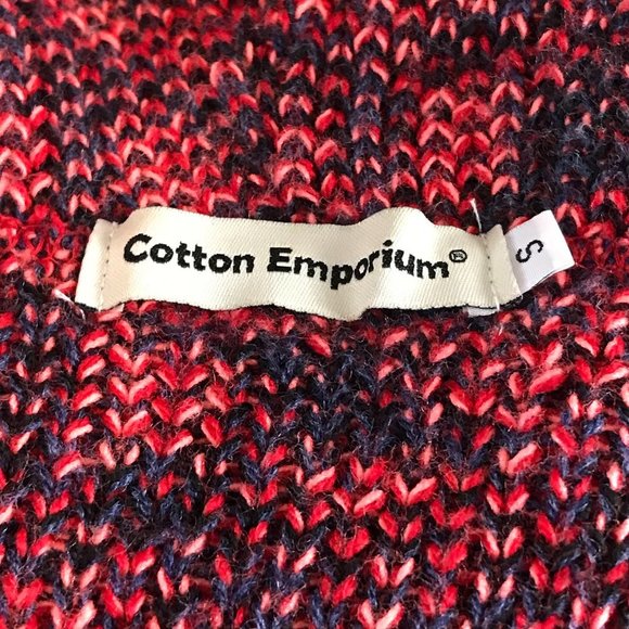 COTTON EMPORIUM Waterfall ft. Sweater Sz S - Picture 5 of 6